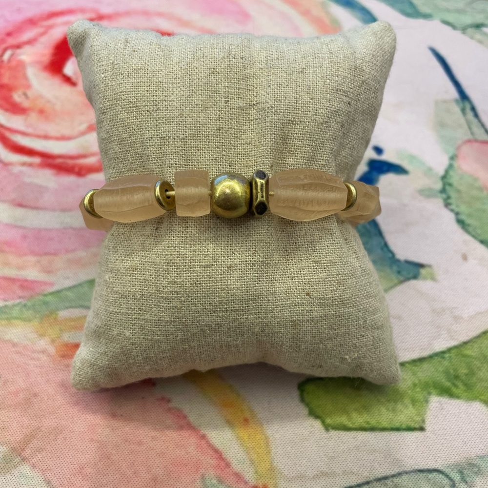 Brix Stretch bracelet- blush